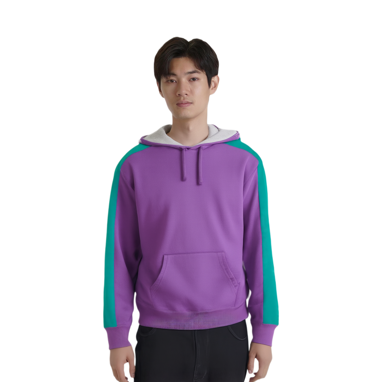 Худи Supreme FW18 Paneled Hooded Sweatshirt (фиолетовое) — фото 3