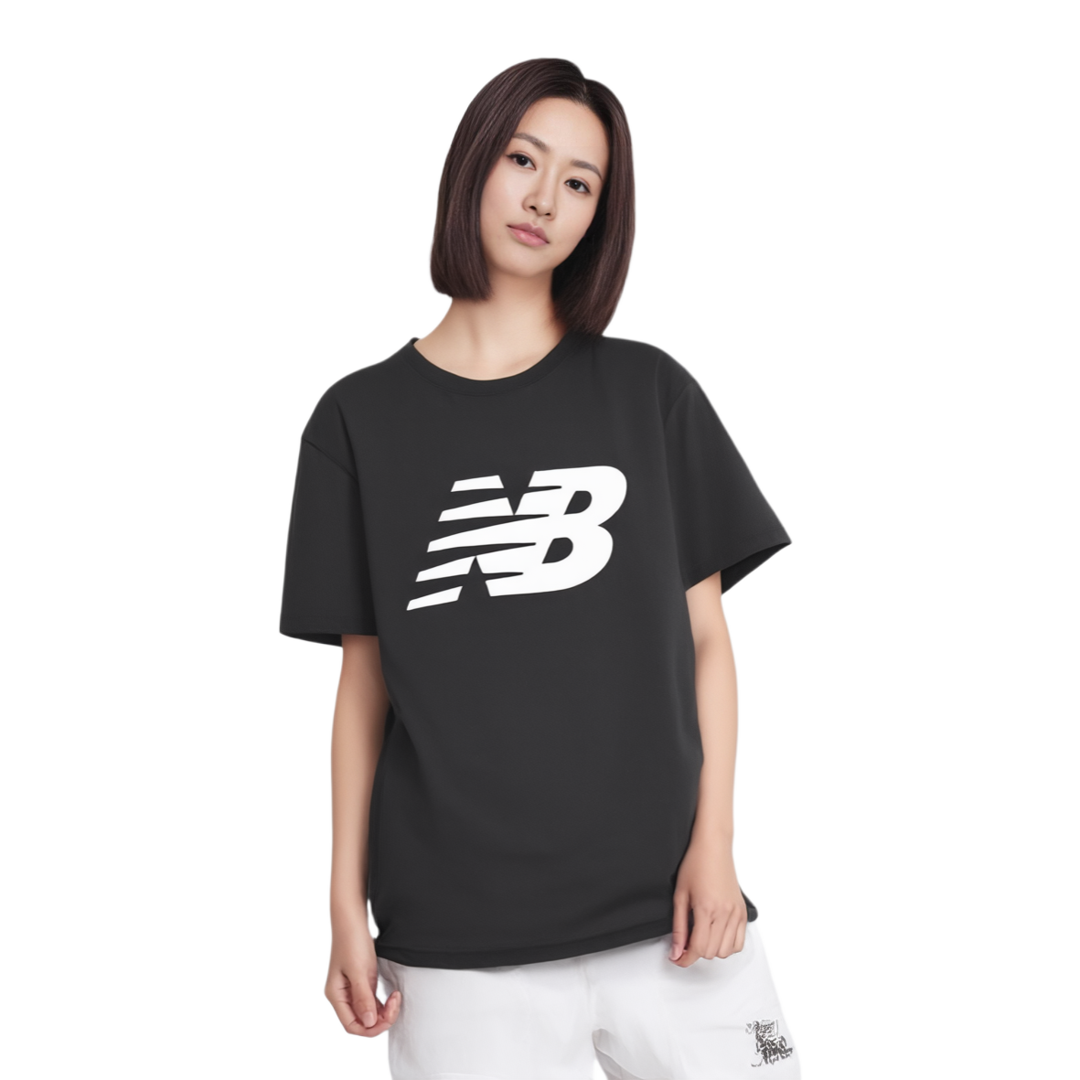 Женская футболка New Balance (черная) — фото 6