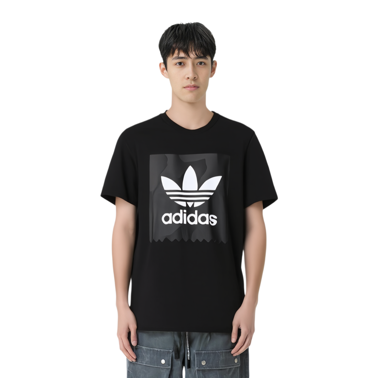 Мужская футболка adidas originals (белая) — фото 3