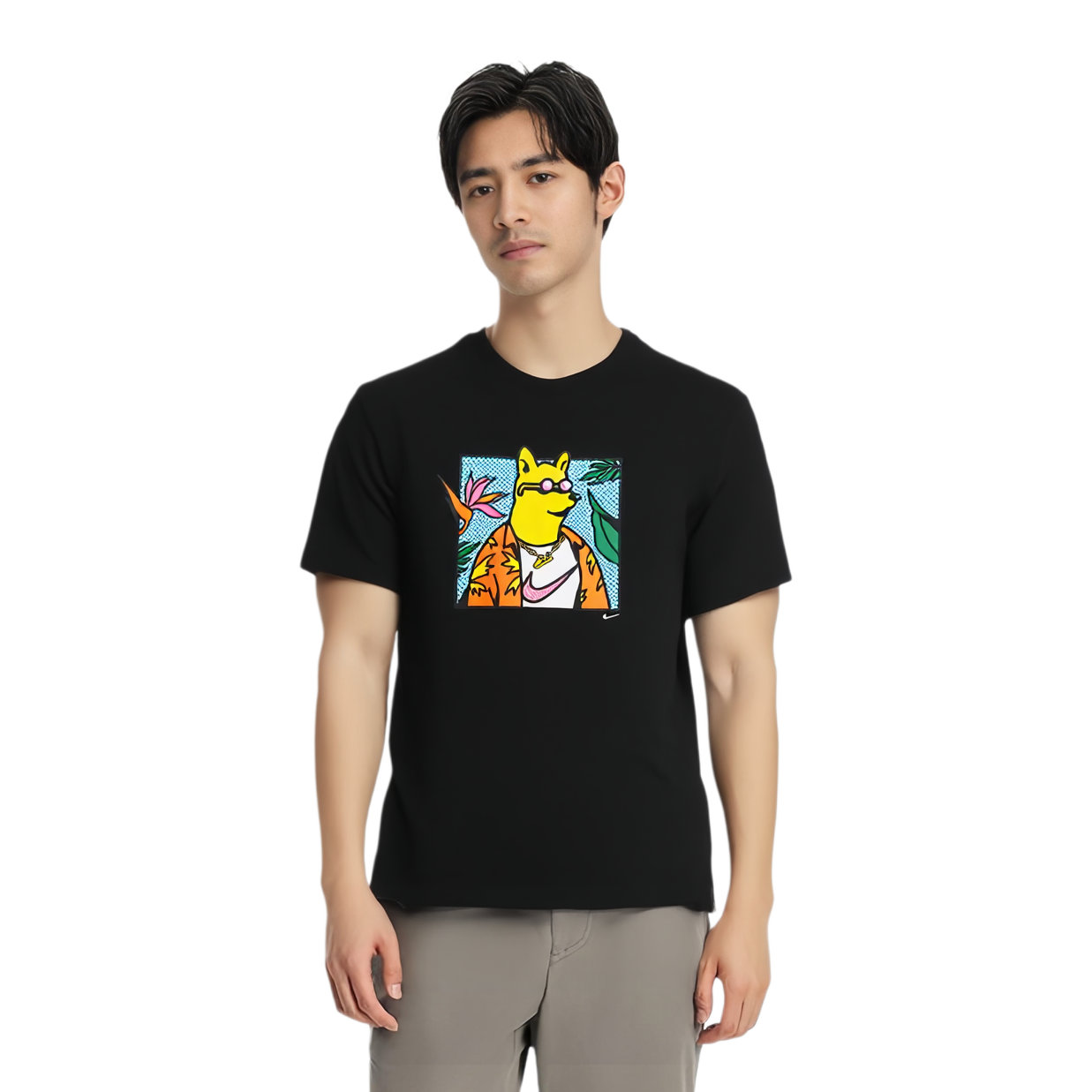 Мужская футболка Nike Shiba Inu Print (черная) — фото 6