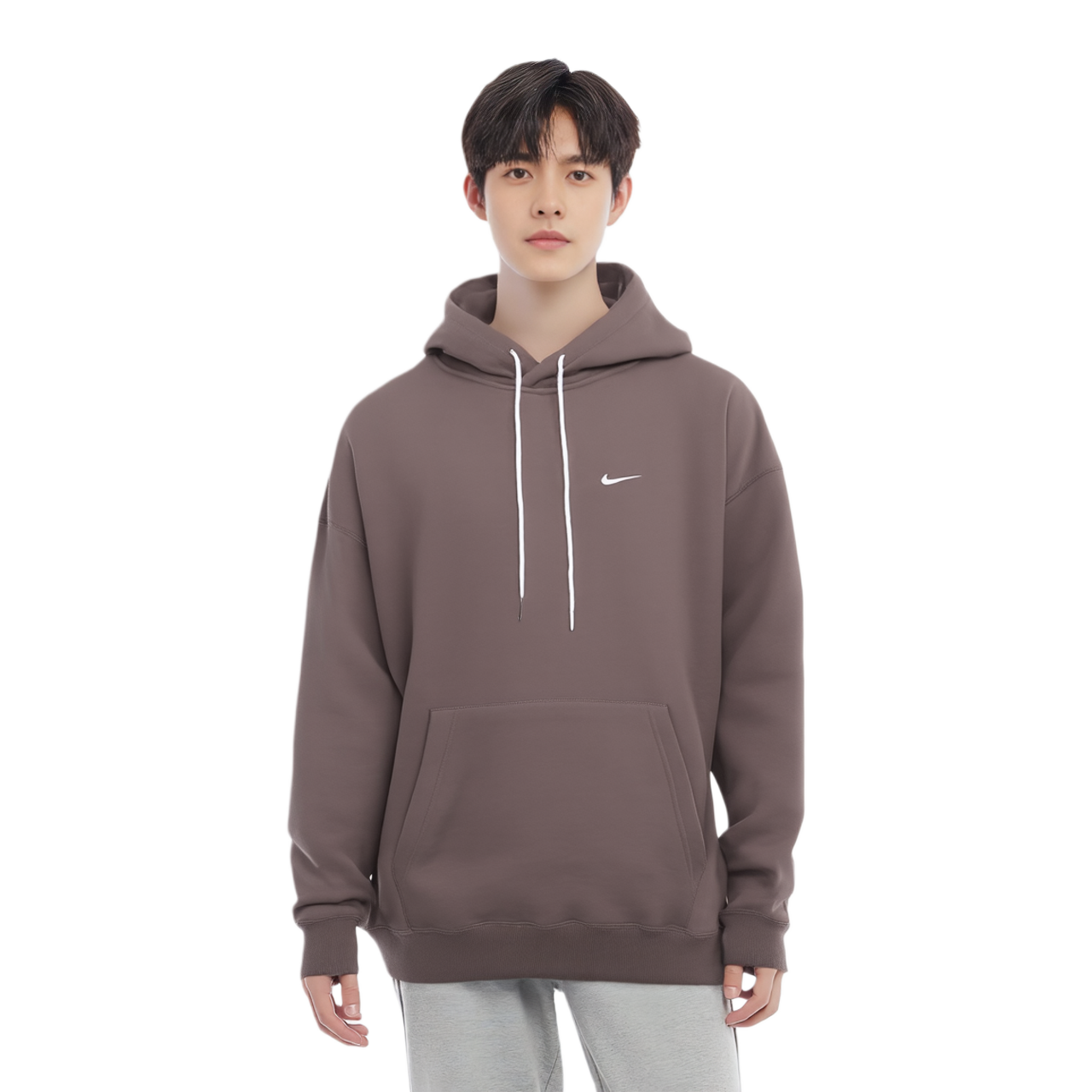 Худи Nike Lab Premium Essential Hoody (оливково-серое) — фото 3