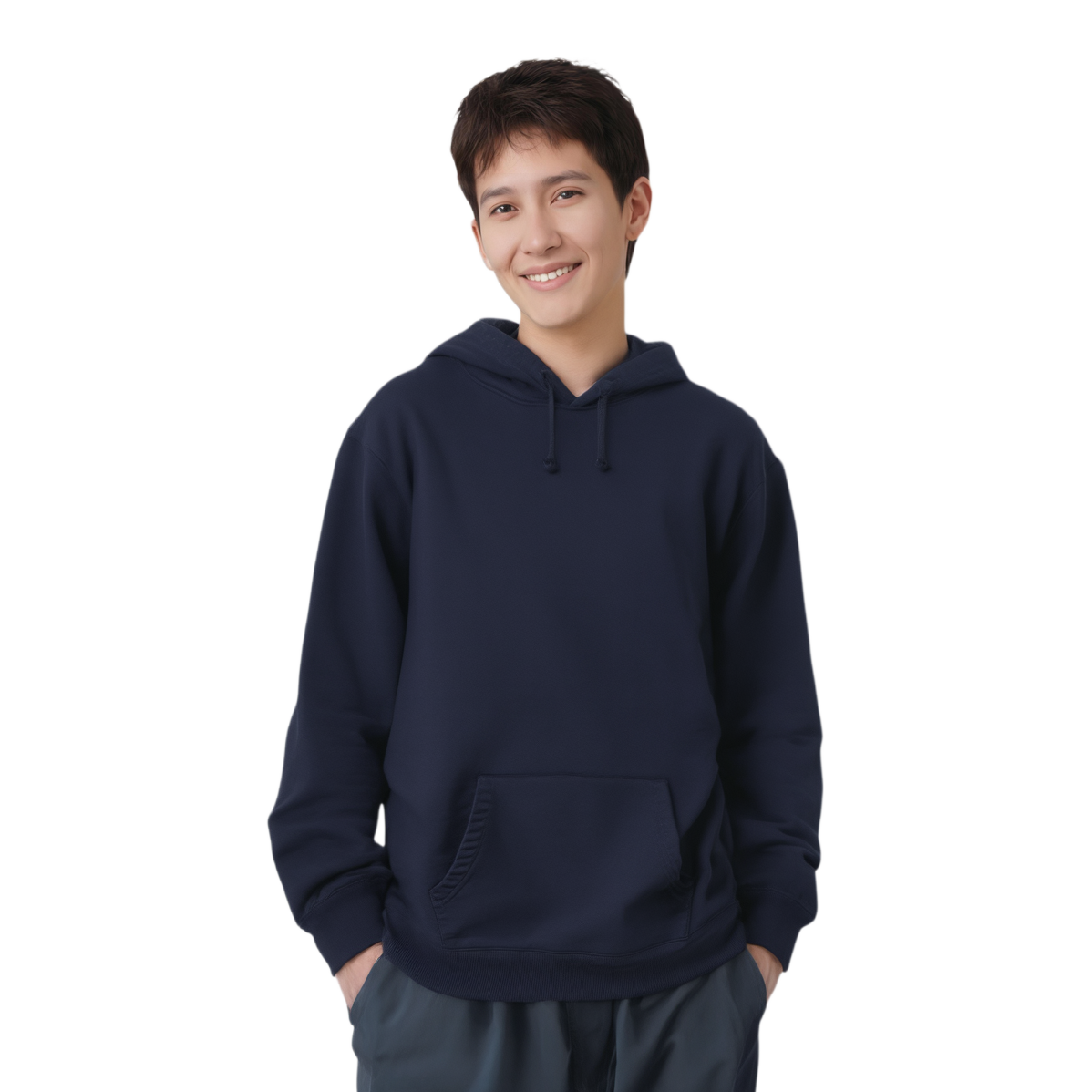 Худи Supreme FW19 Week 12 Rhinestone Script Hooded Sweatshirt Navy (темно-синие) — фото 3