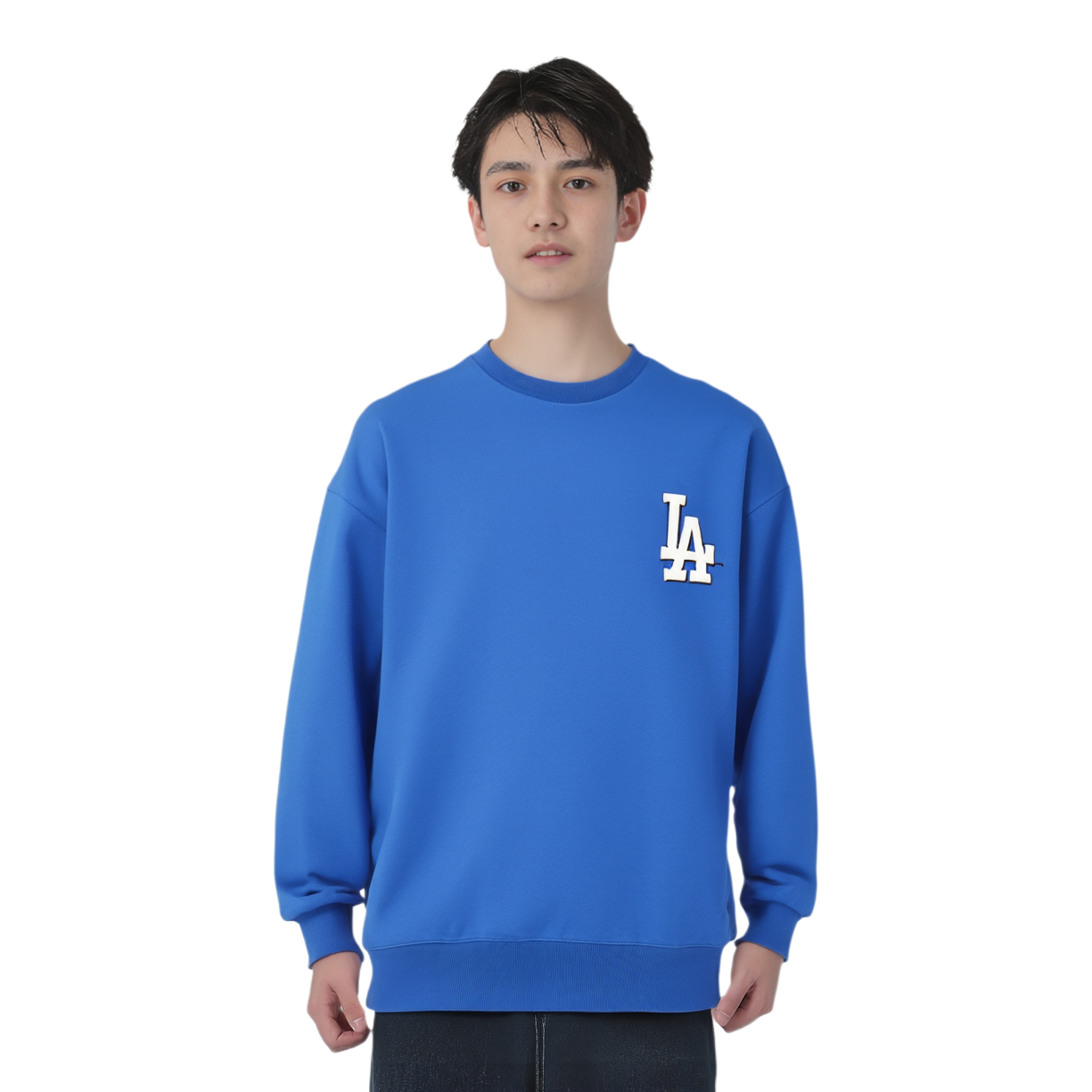 Худи MLB Graffiti Sweatshirt (синее) — фото 4
