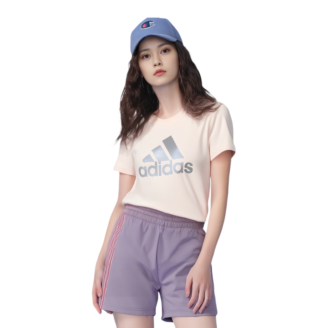 Женская футболка adidas T (розовый) — фото 5