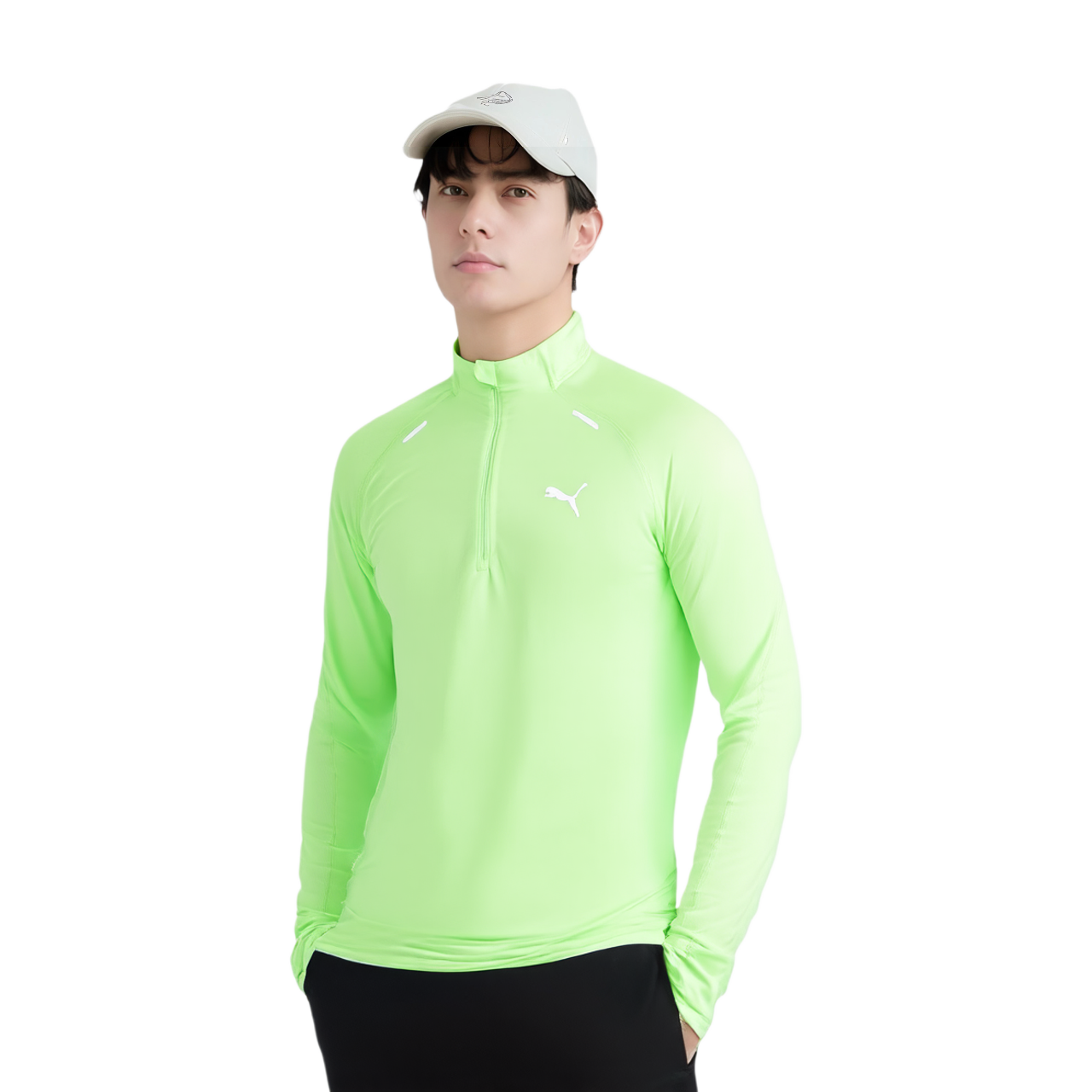 PUMA RUN CLOUDSPUN Running T Shirt Men’s Apple Green