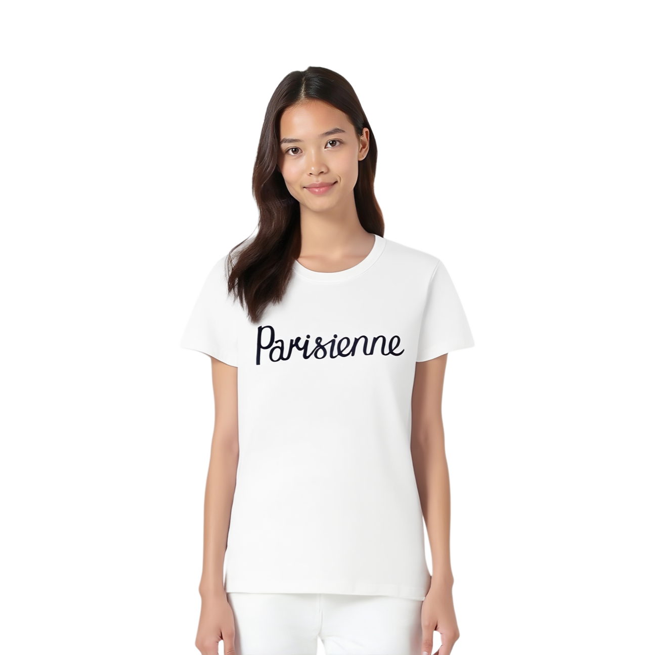 Женская футболка Maison Kitsune Maison Kitsune SS22 Logo T (белая) — фото 3