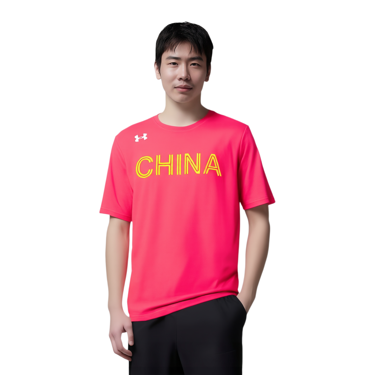 Мужская футболка Under Armour T (красная) — фото 6