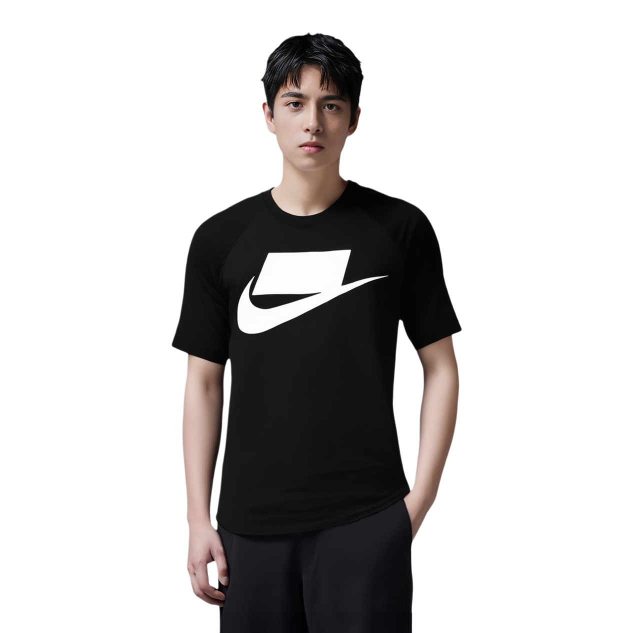 Мужская футболка Nike (черная) — фото 5