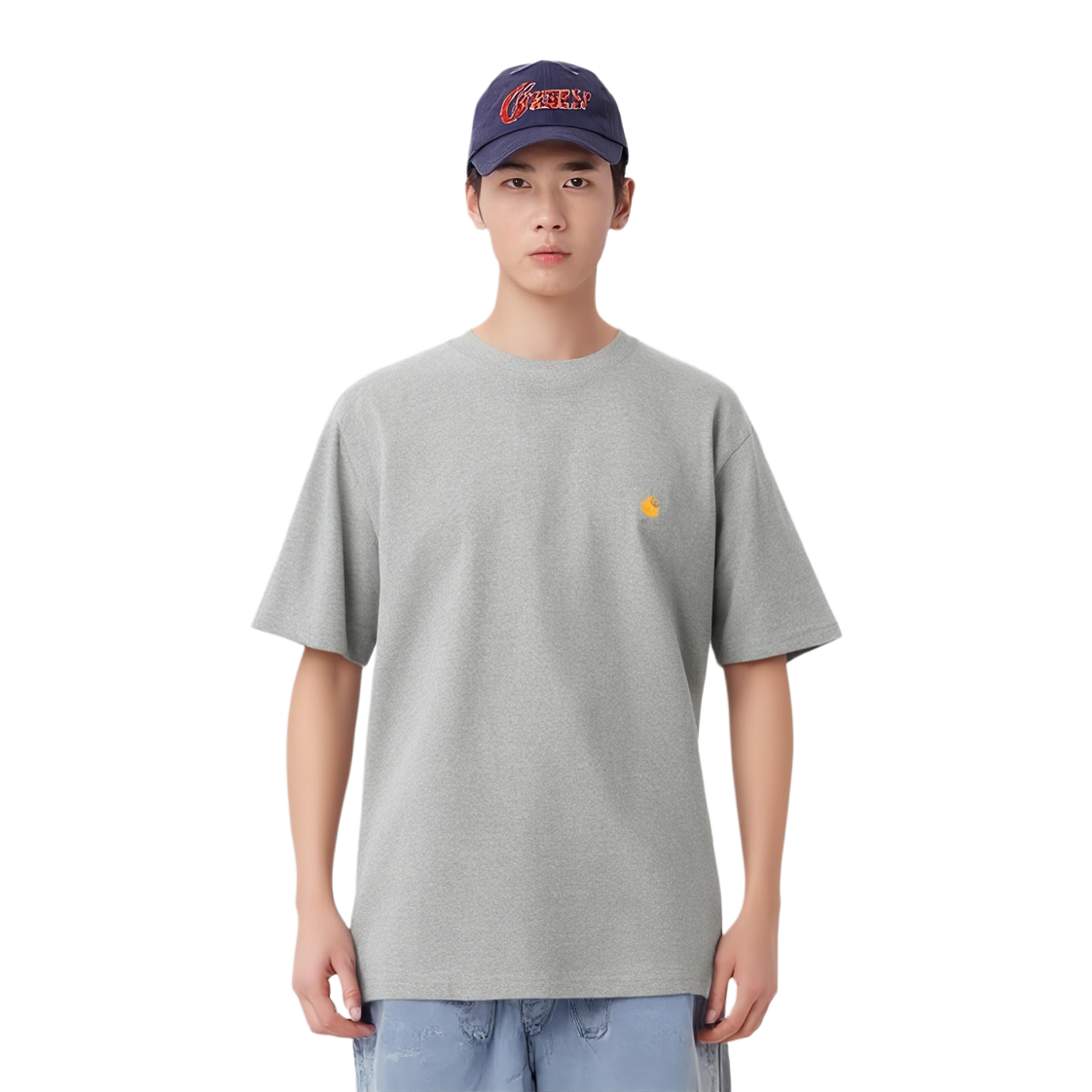 Мужская футболка Carhartt WIP (серая) — фото 4