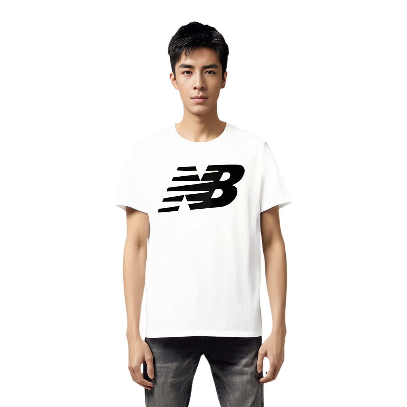 Мужская футболка New Balance (белая) — фото 6