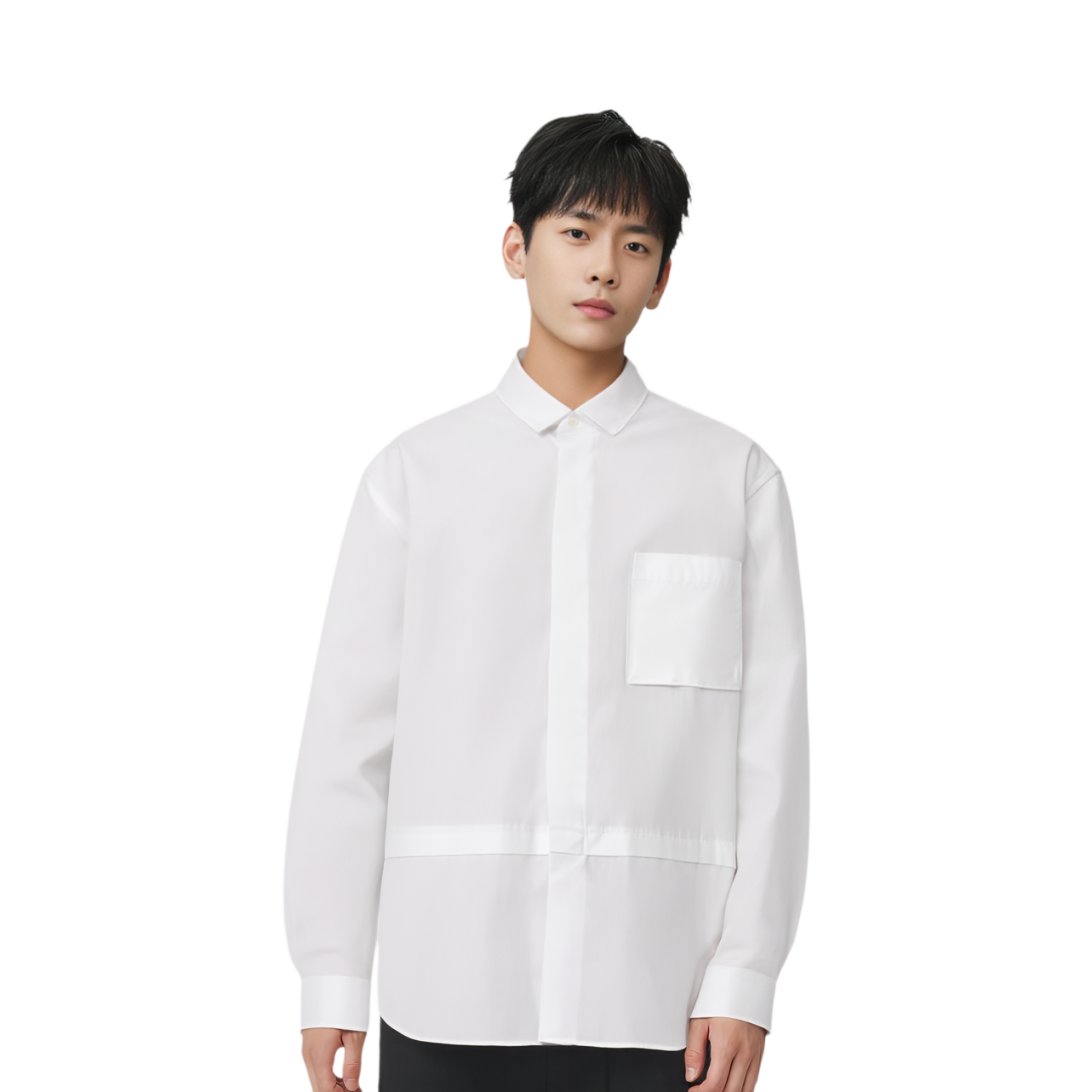 Мужская футболка UNIQLO Jil Sander (белая) — фото 2
