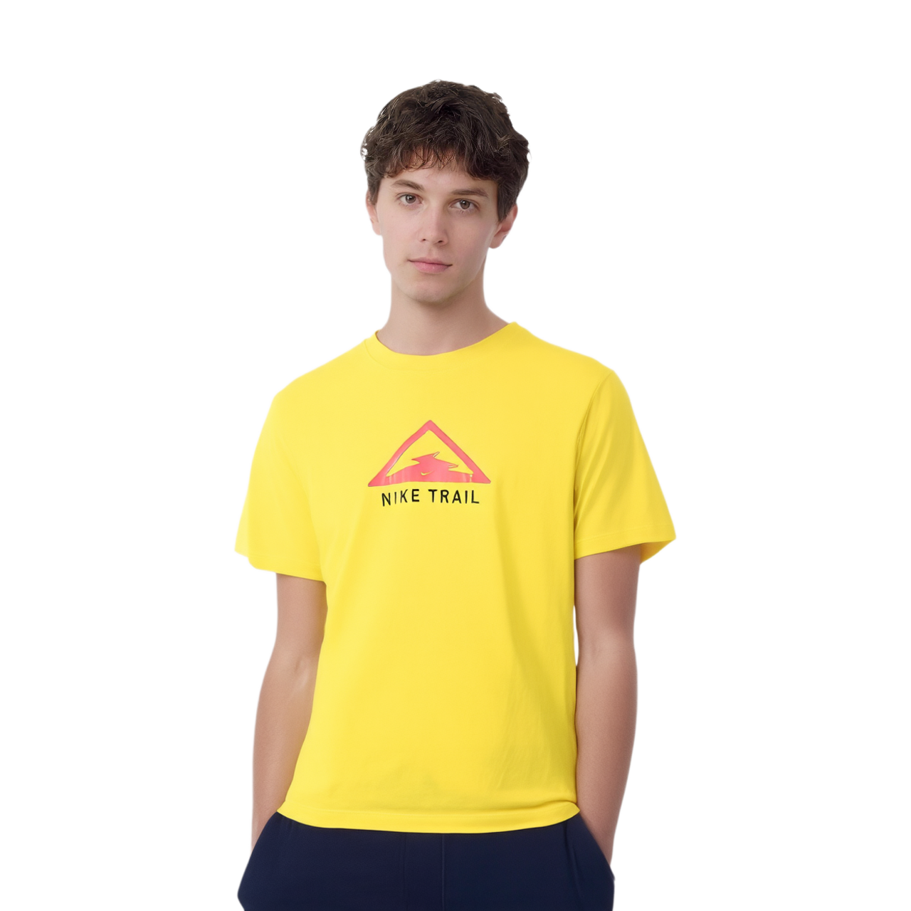 Мужская футболка Nike Dri-FIT Trail (желтая) — фото 4