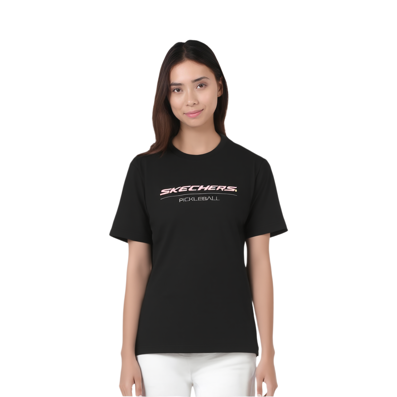 Skechers Quick Dry T Shirts Unisex Carbon Black