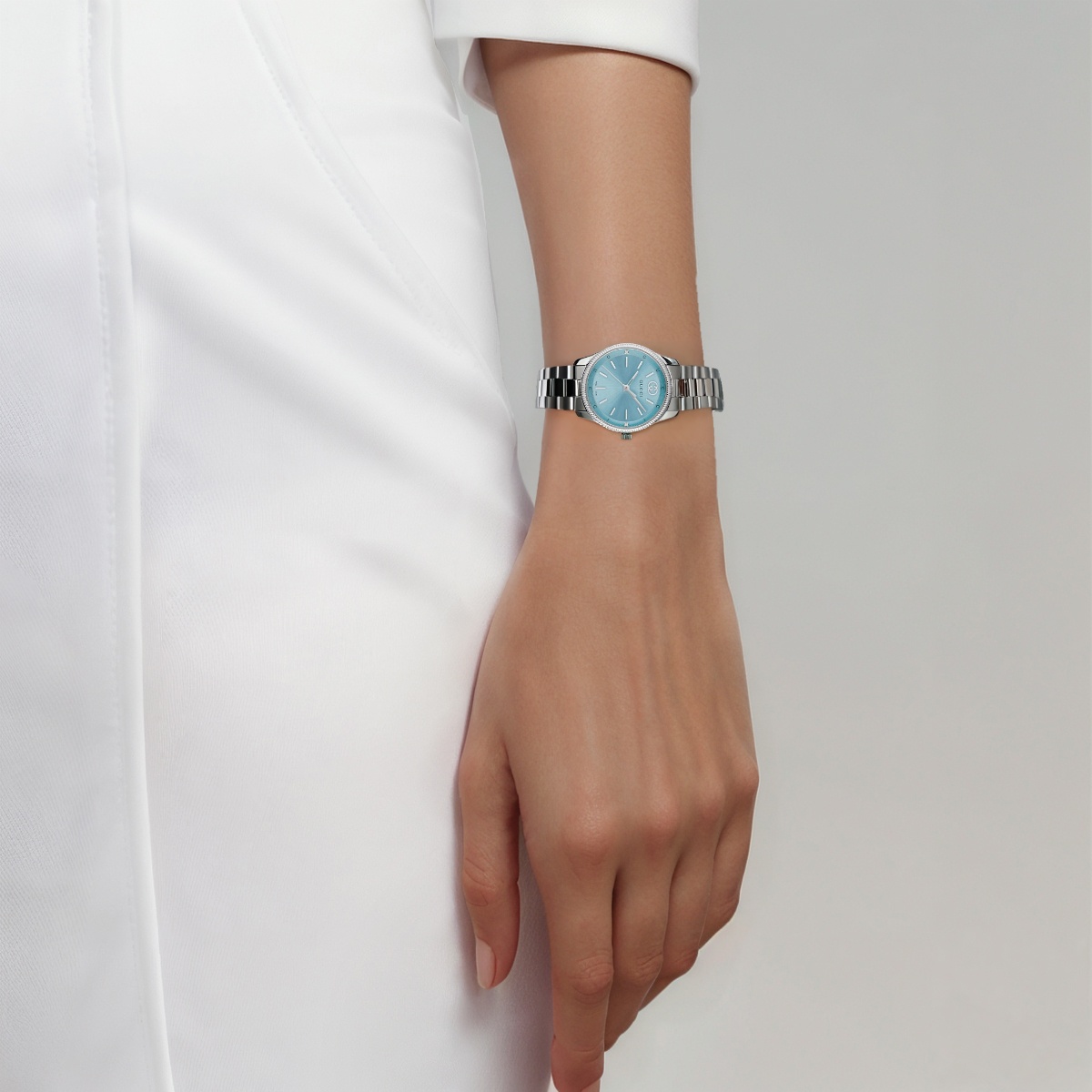 Женские часы Gucci G-Timeless (синие) — фото 2