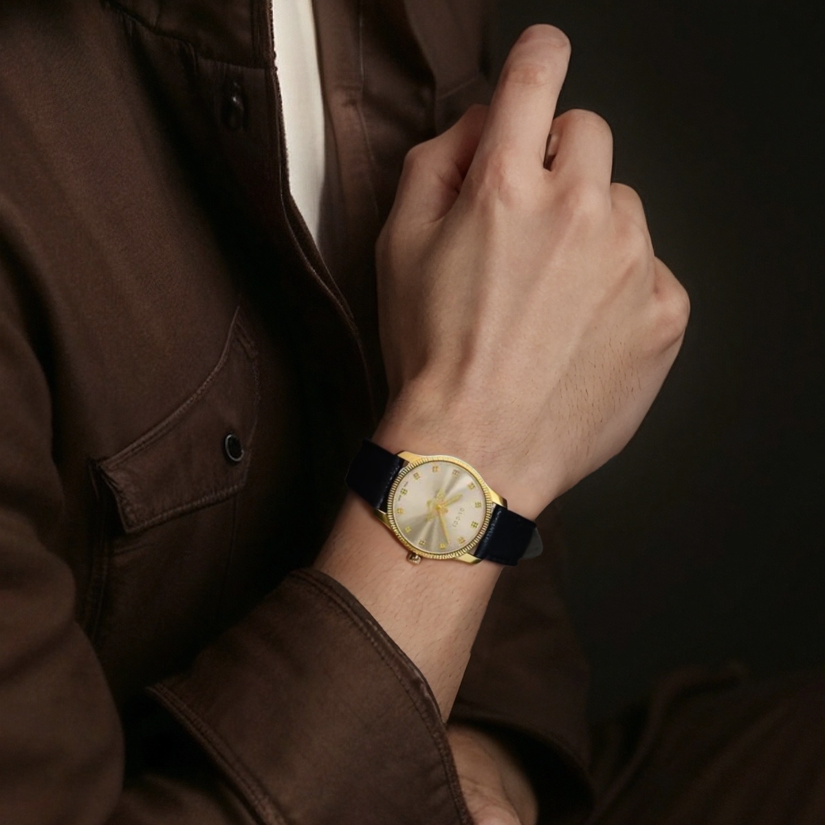 Часы Gucci G-Timeless (черный) — фото 6