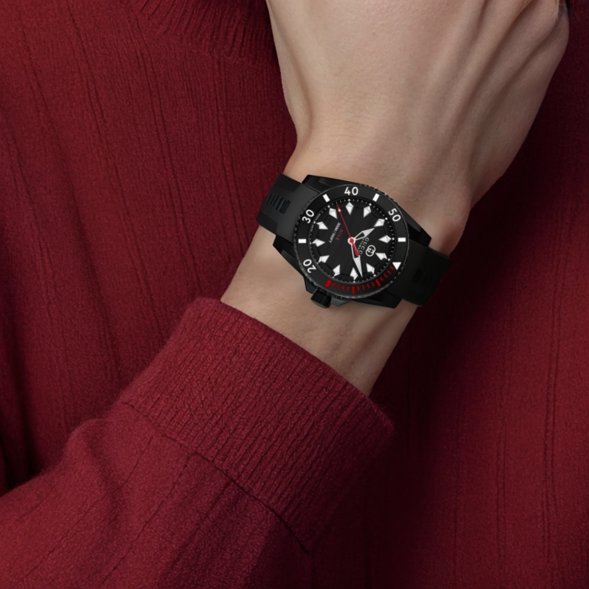 Мужские часы Gucci Gucci Dive 40mm 300 (черный) — фото 5