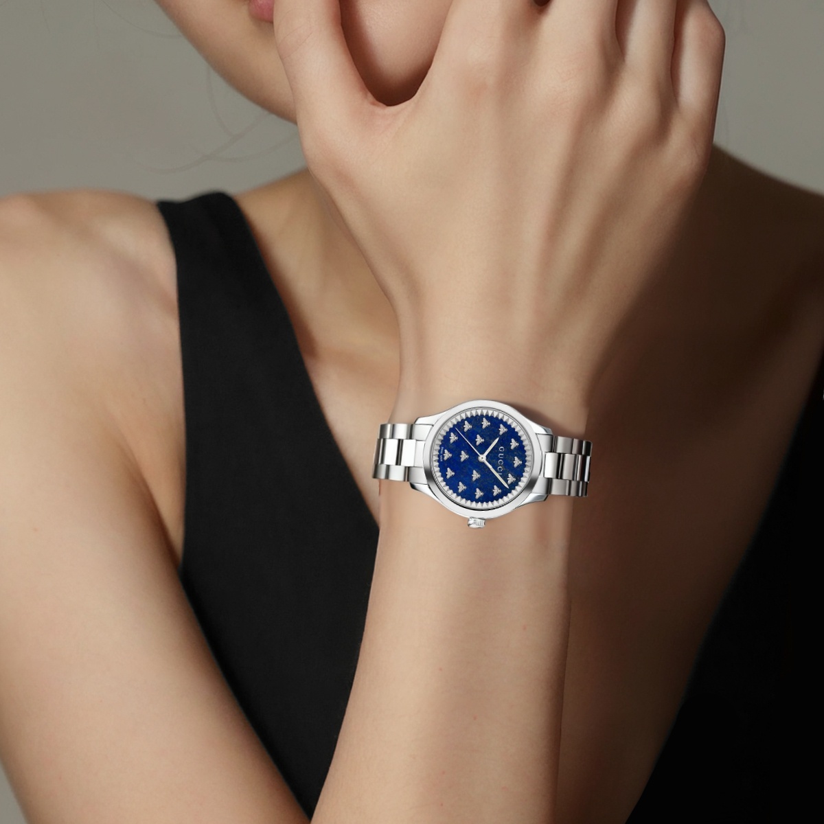 Часы Gucci 32mm 50 (синий) — фото 5