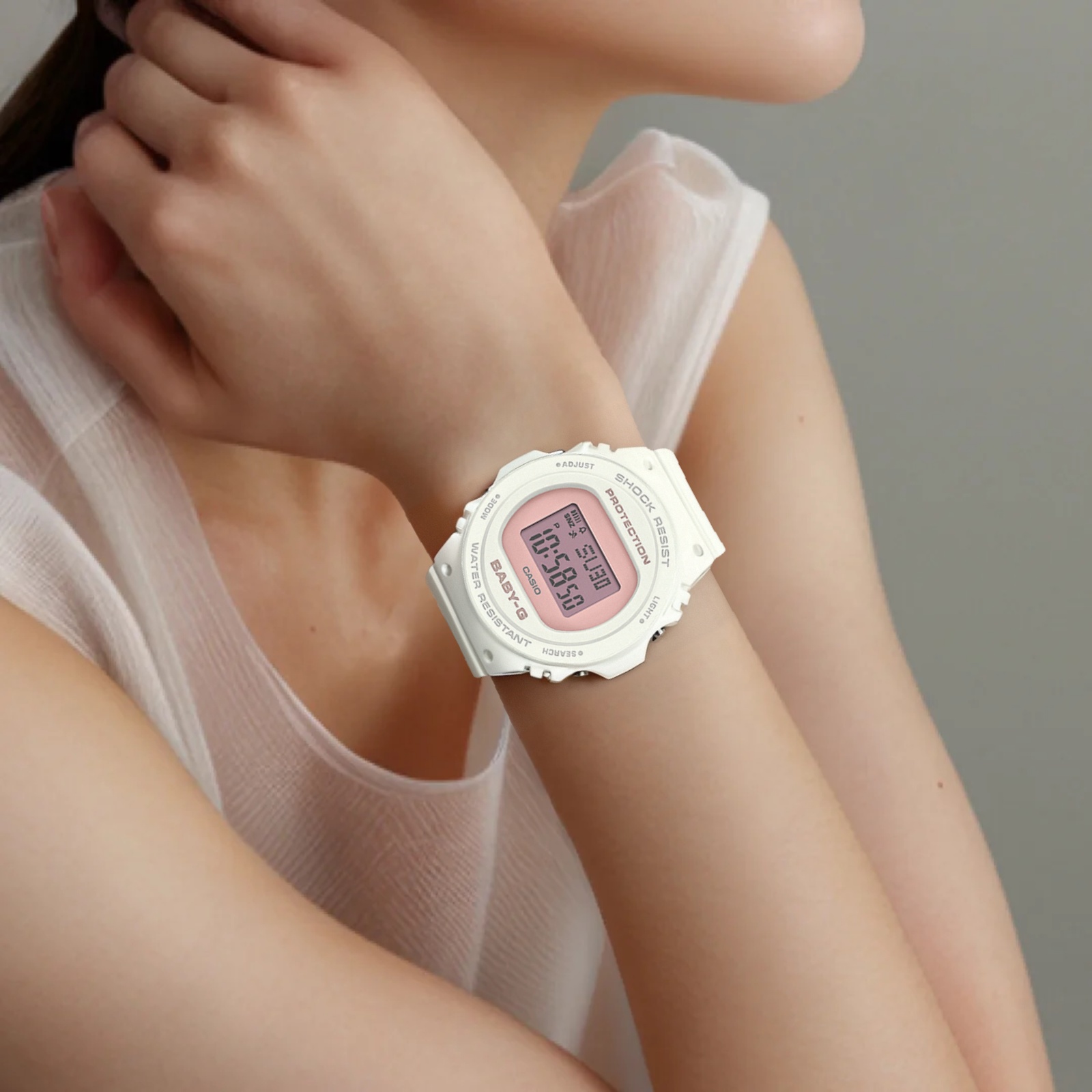 Женские часы Casio BABY-G-SHOCK (розовые) — фото 3