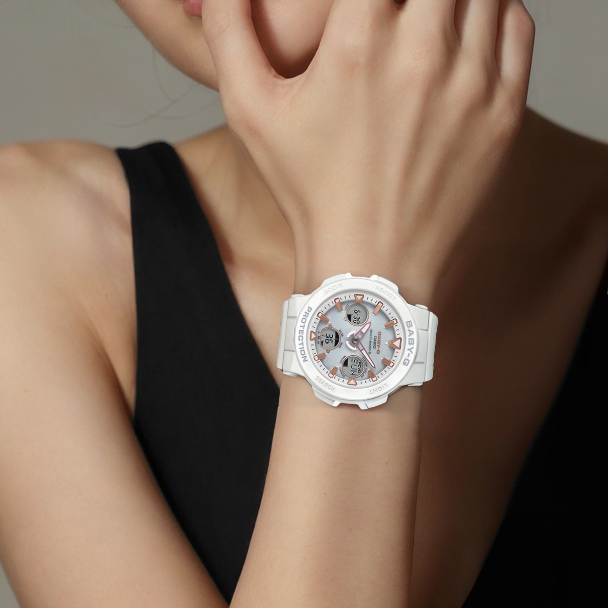 Женские часы Casio BABY-G (белые) — фото 5