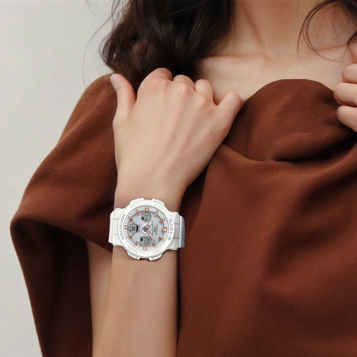 Женские часы Casio BABY-G (белые) — фото 4