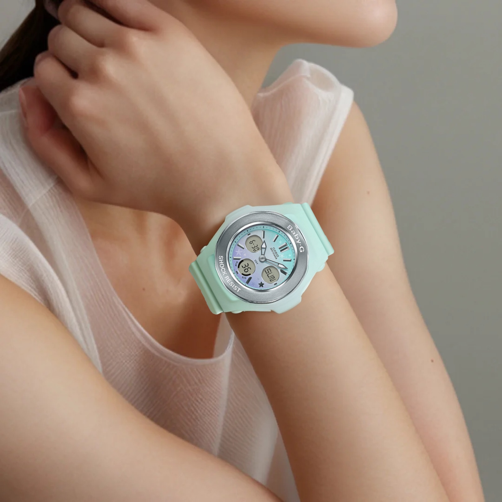 Женские часы Casio BABY-G (белые) — фото 2