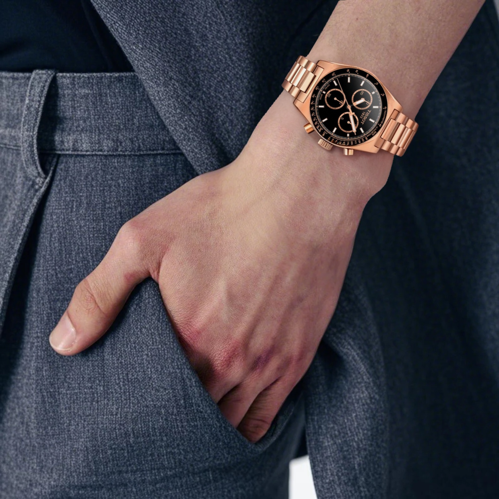 Мужские часы TISSOT (черные) — фото 3