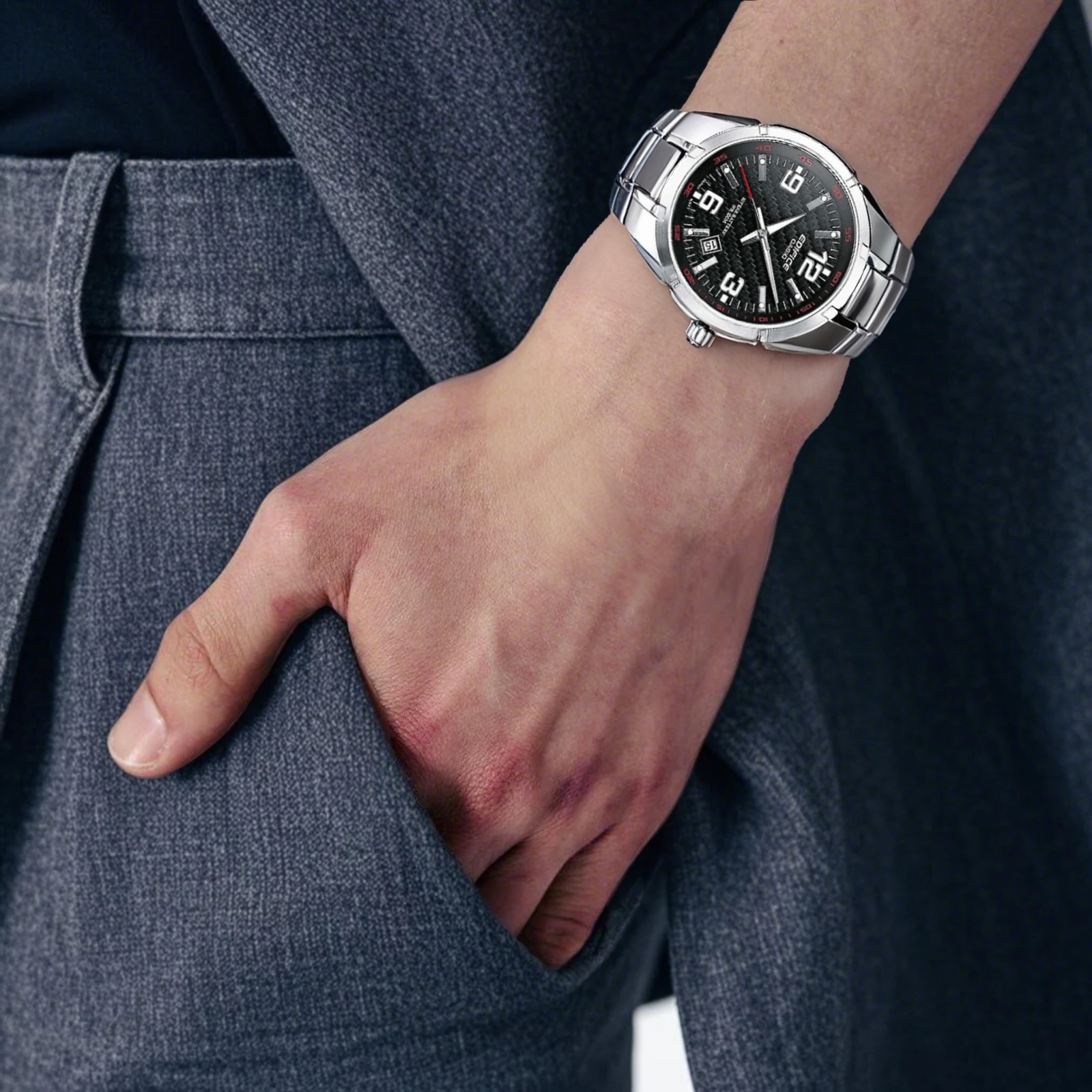 Мужские часы Casio EDIFICE (черные) — фото 6