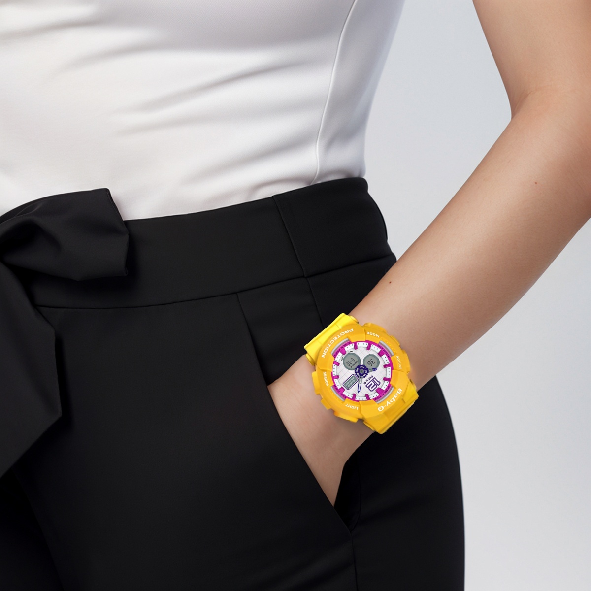Женские часы Casio BABY-G (белые) — фото 4