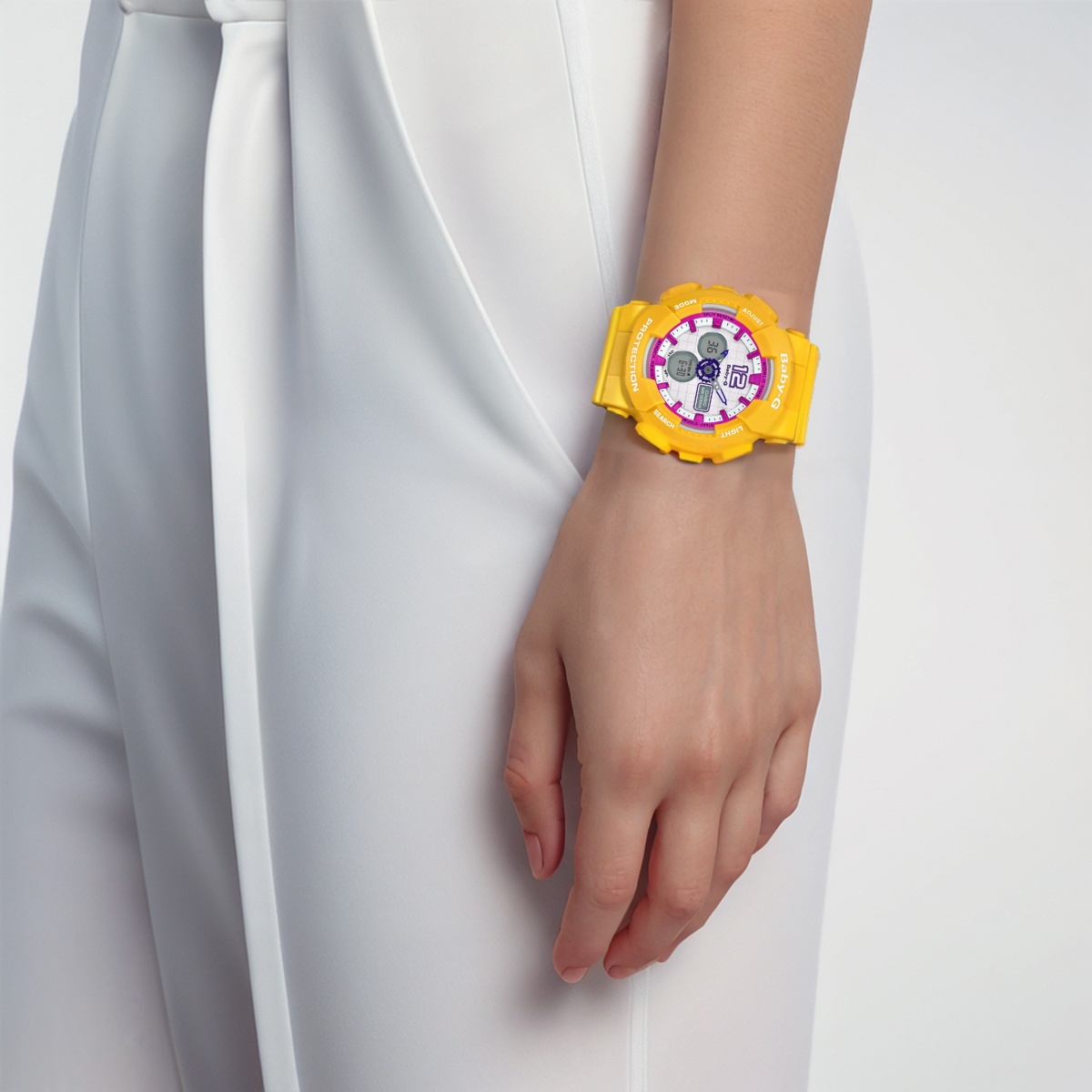 Женские часы Casio BABY-G (белые) — фото 5