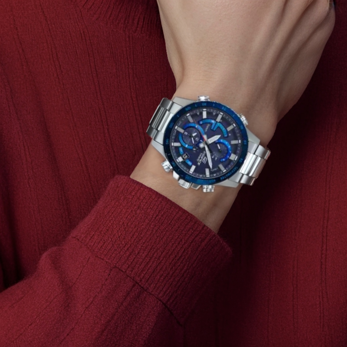 Мужские часы Casio EDIFICE (стальные) — фото 4