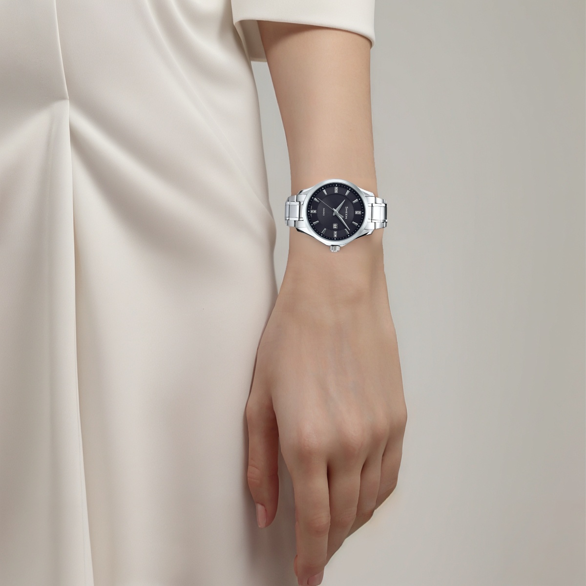Женские часы Casio SHEEN (черные) — фото 5