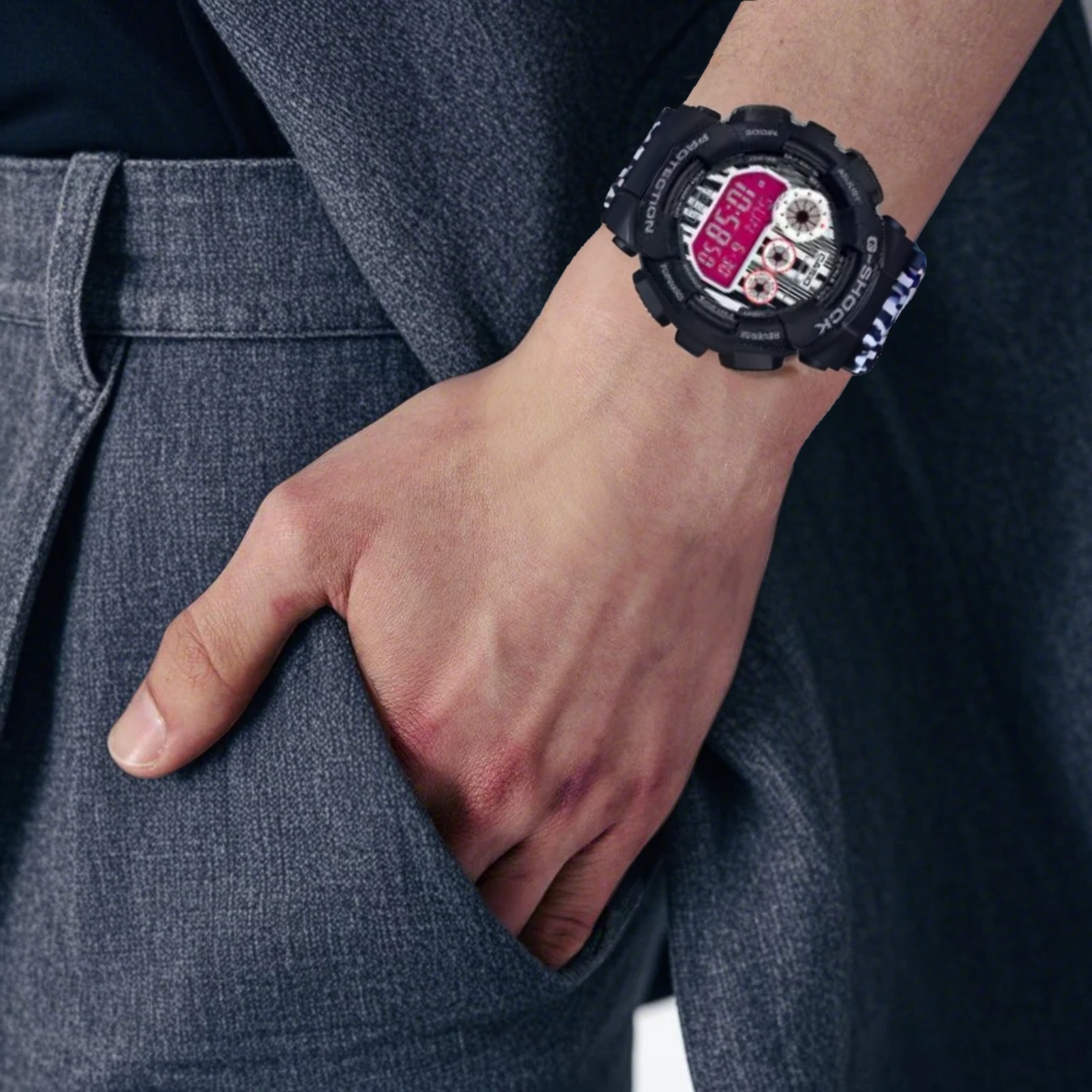 Мужские часы Casio G-SHOCK (розовые) — фото 6