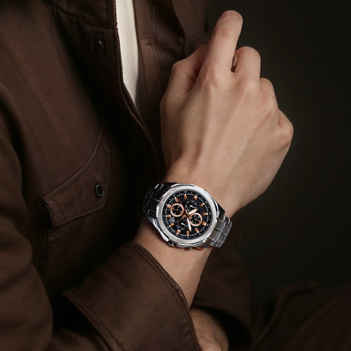 Мужские часы Casio Edifice (черные) — фото 5