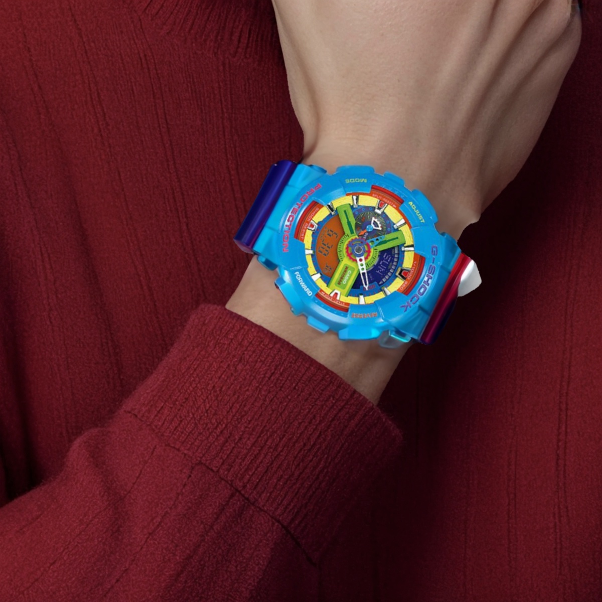 Мужские часы Casio G-SHOCK x Лего (синие) — фото 4