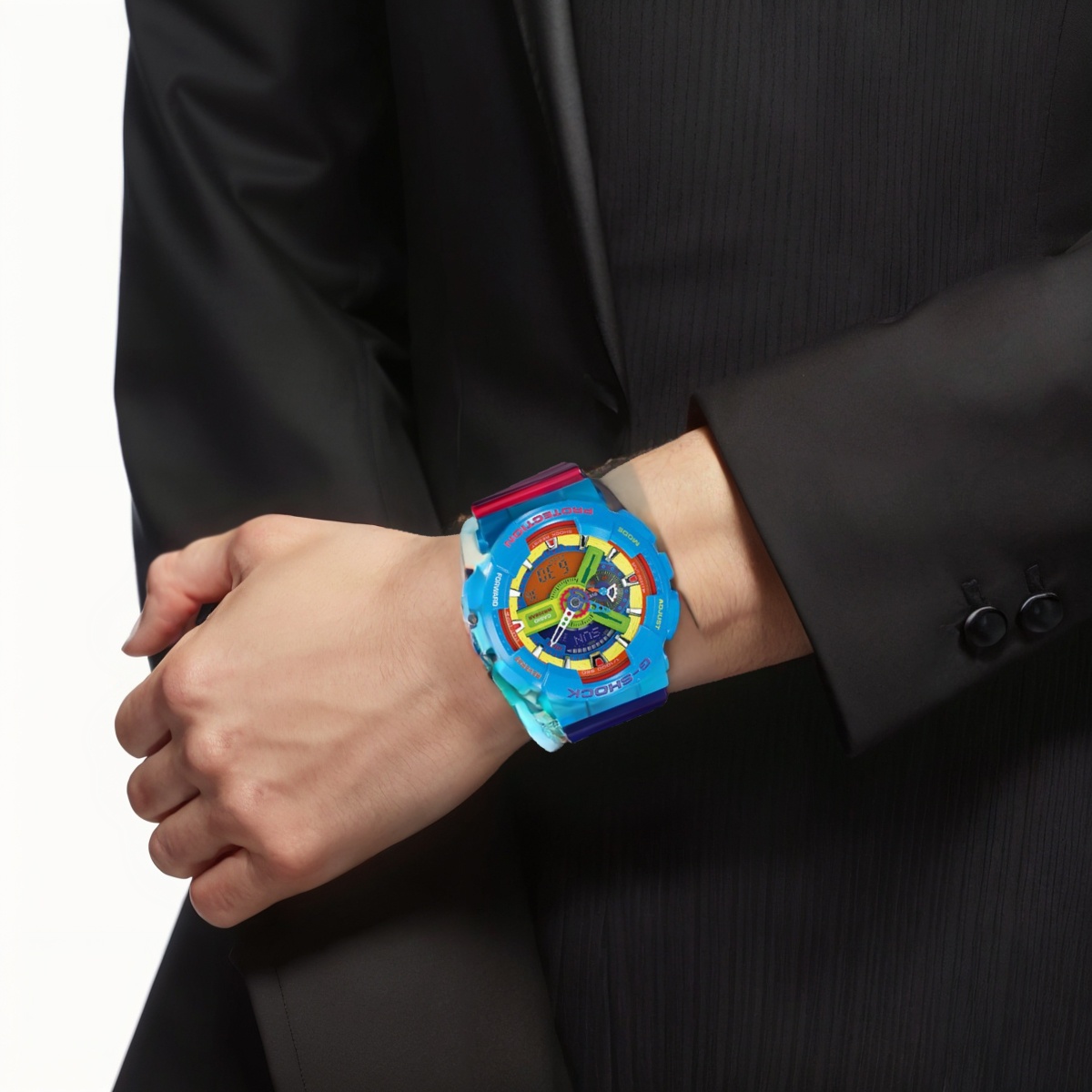 Мужские часы Casio G-SHOCK x Лего (синие) — фото 6