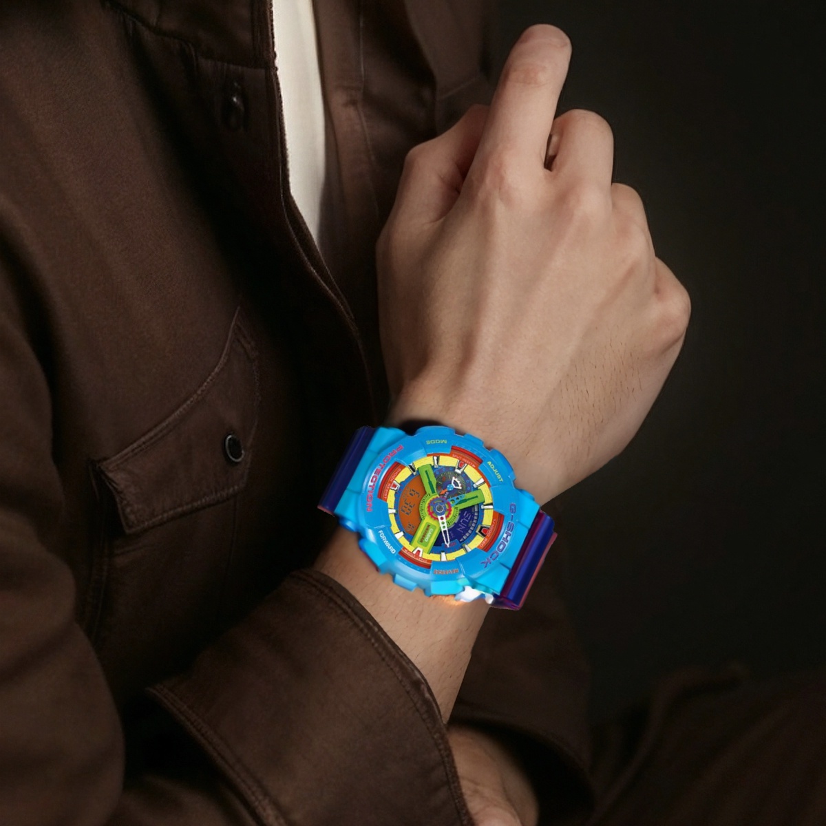 Мужские часы Casio G-SHOCK x Лего (синие) — фото 7