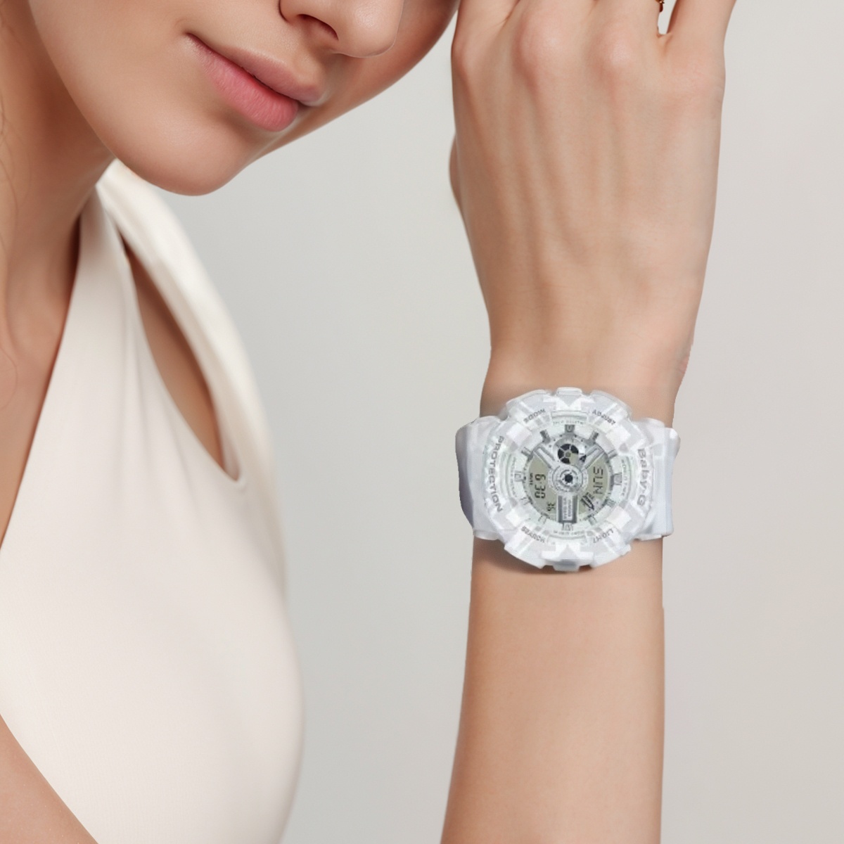 Женские часы Casio BABY-G 100M (белые) — фото 8