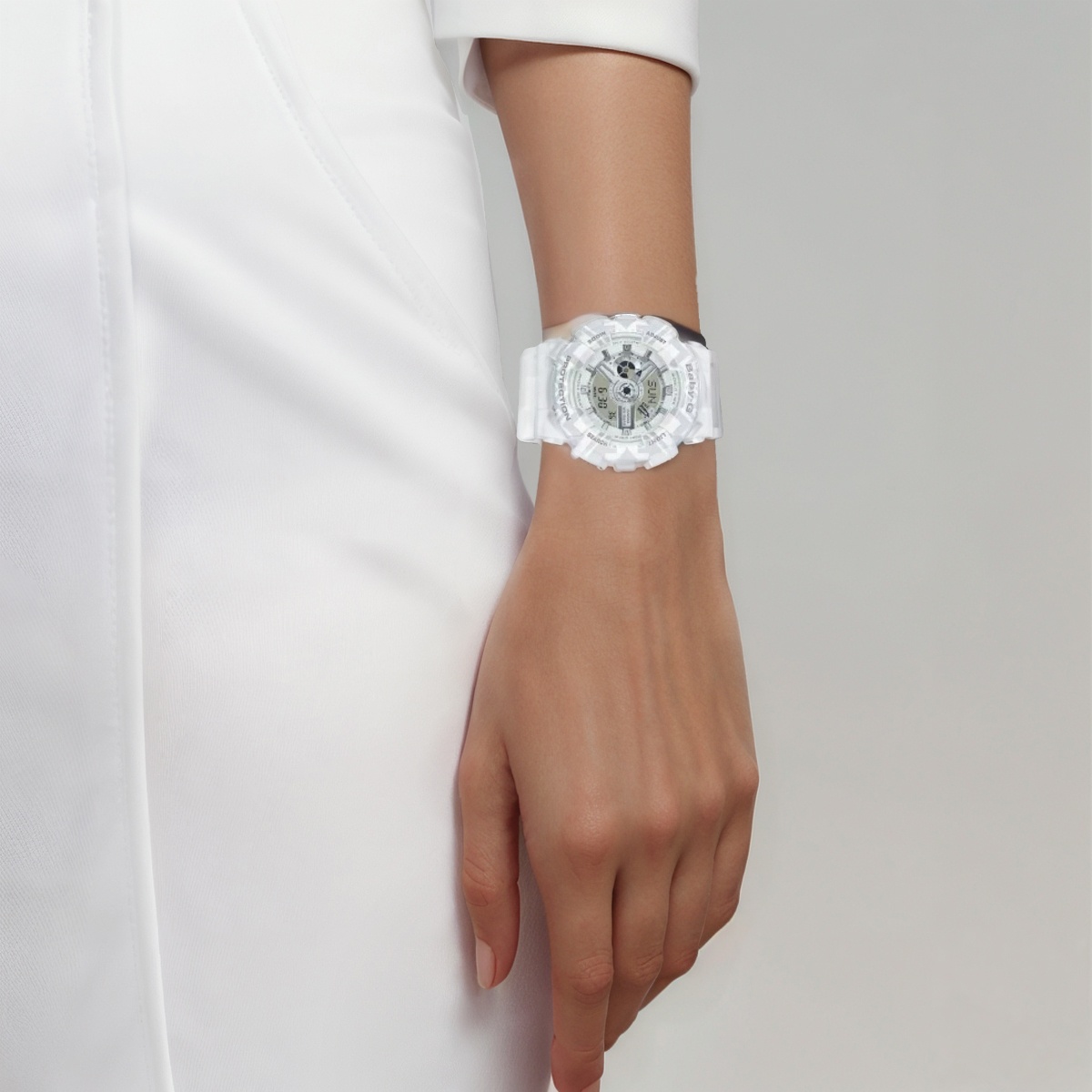 Женские часы Casio BABY-G 100M (белые) — фото 6