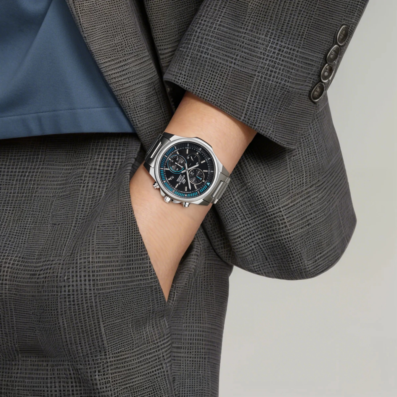 Мужские часы Casio EDIFICE (черные) — фото 4