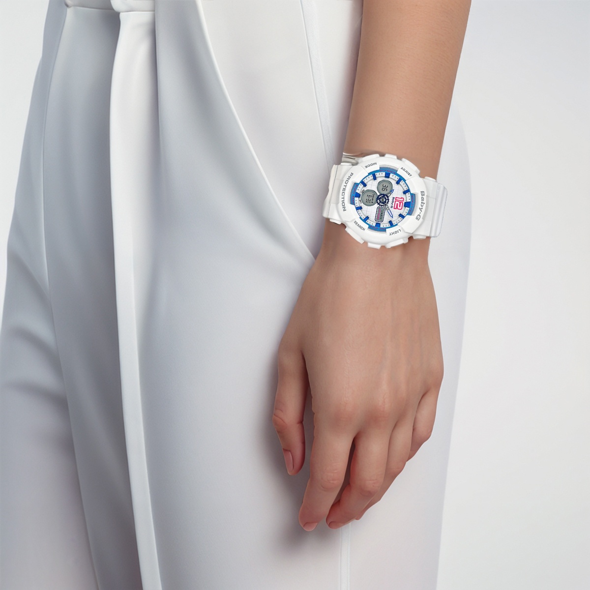 Женские часы Casio BABY-G (белые) — фото 5
