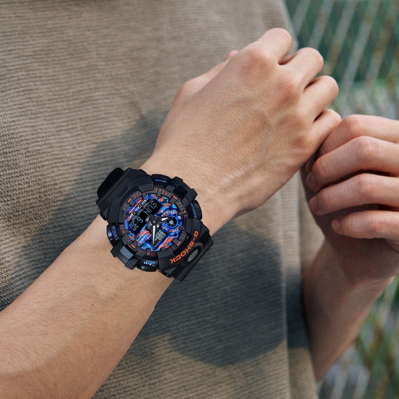 Мужские часы Casio G-SHOCK City Battle (синие) — фото 3