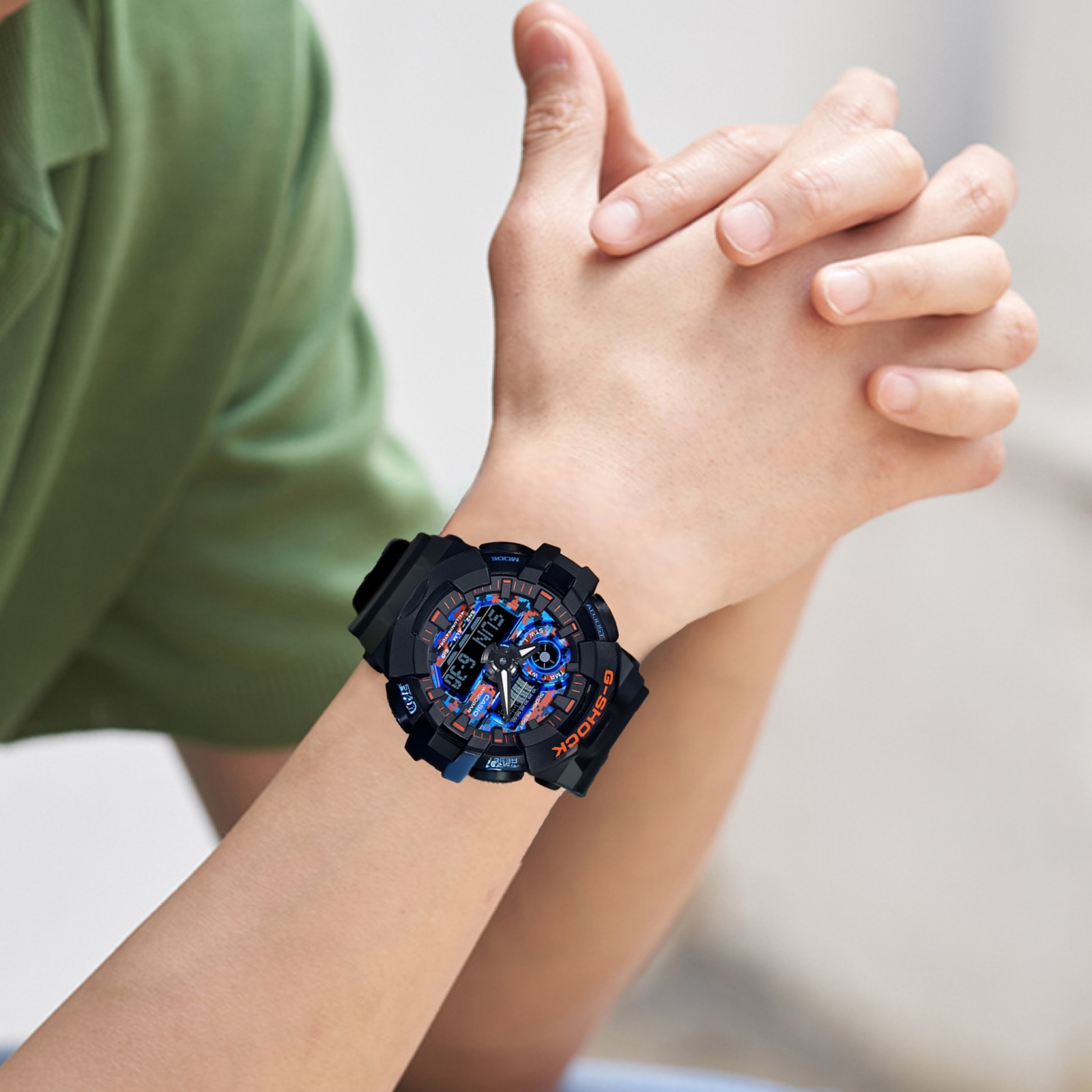 Мужские часы Casio G-SHOCK City Battle (синие) — фото 6