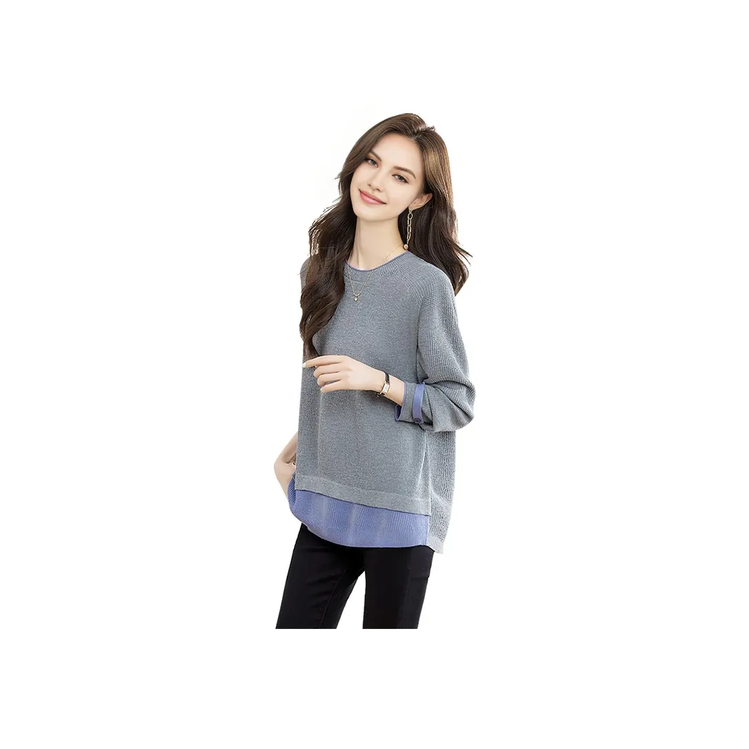 Cypress House Sweater Women's Light Gray Blue