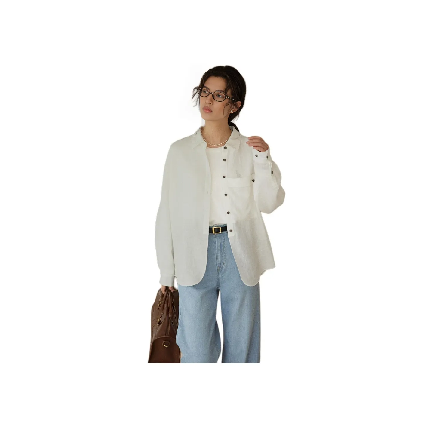 SOLIGHTER Shirts Women's White