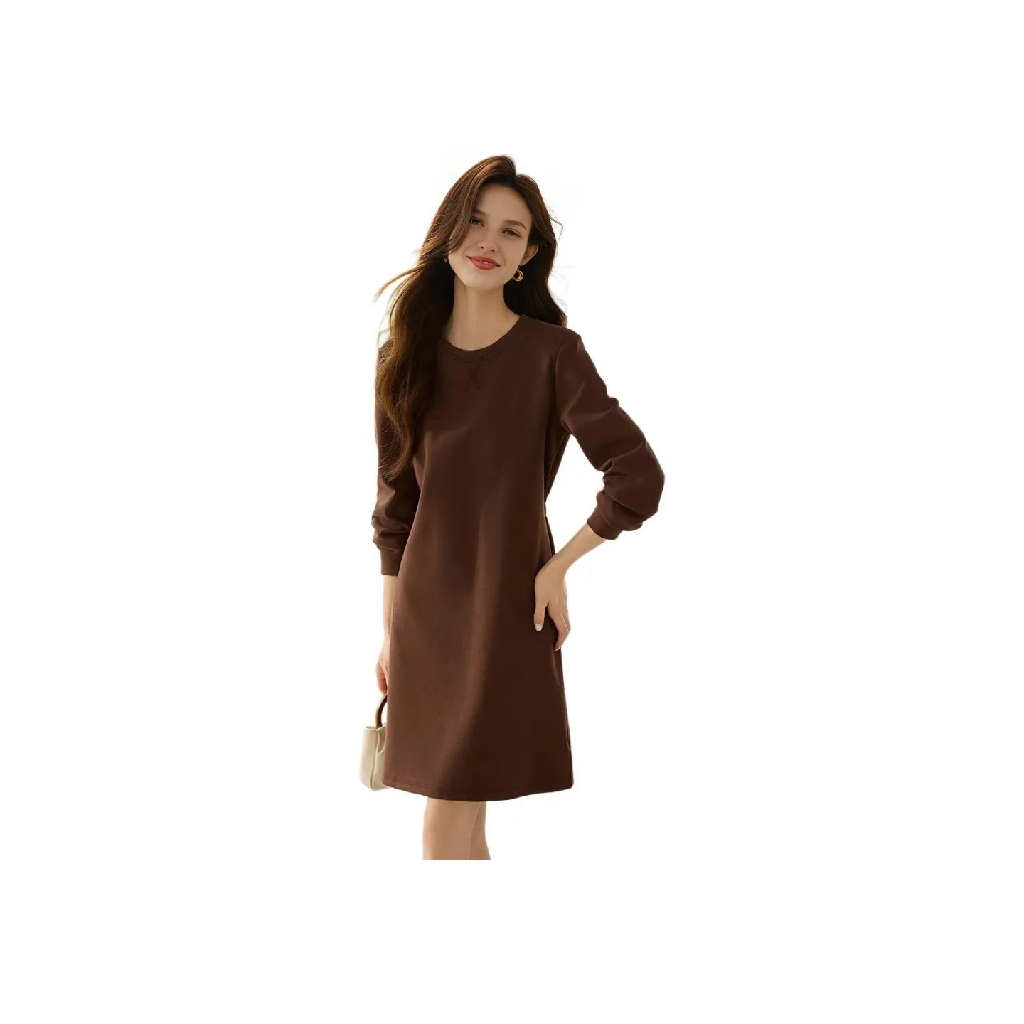 Mo Han Yi Mei Длинное платье с длинными рукавами женское