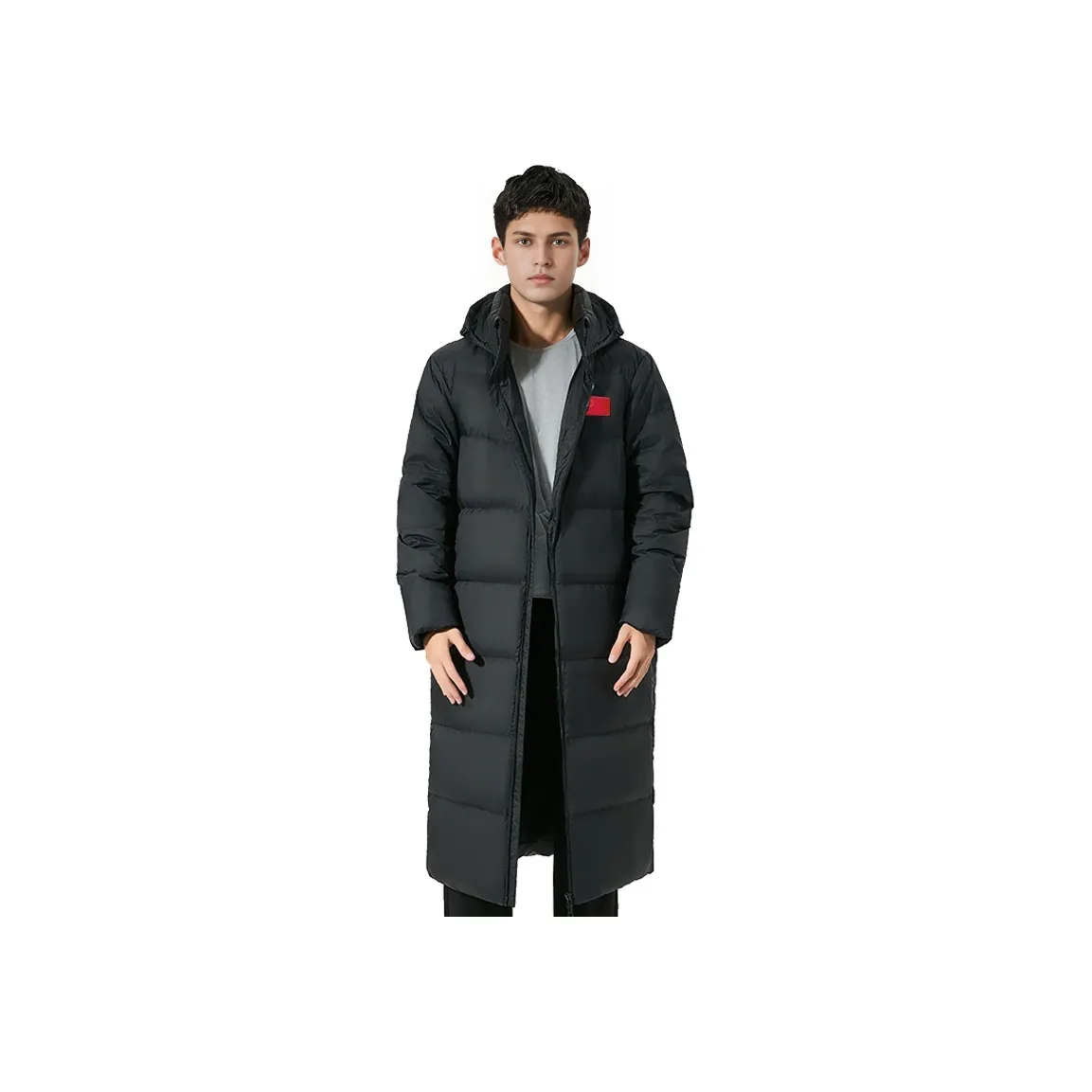 PEAK Черный Национальный флаг Дизайн Мужской Пуховик