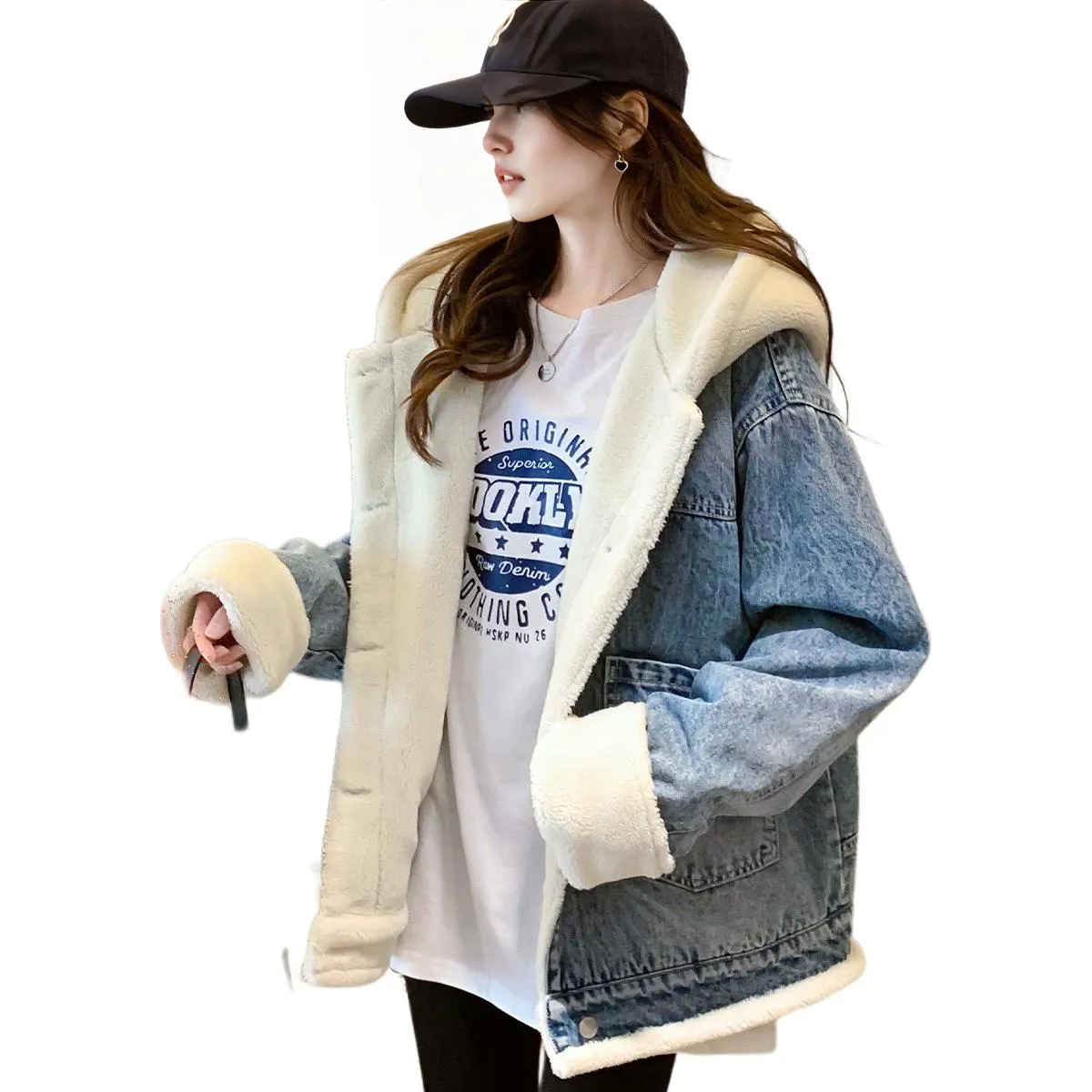 JEANSWEST Джинсовая куртка женская синяя