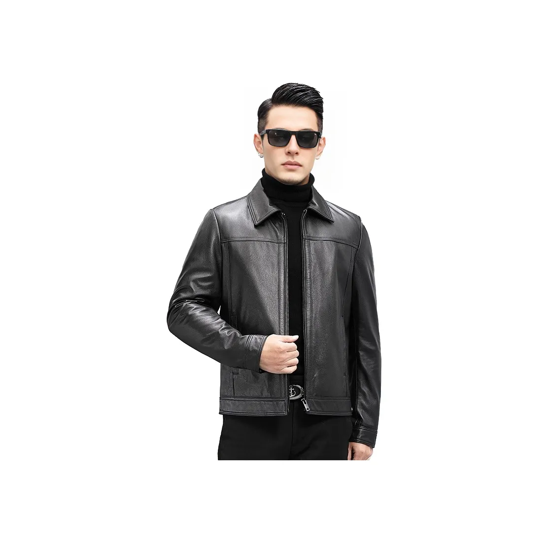 KAISER Кожа Куртка Унисекс Черный