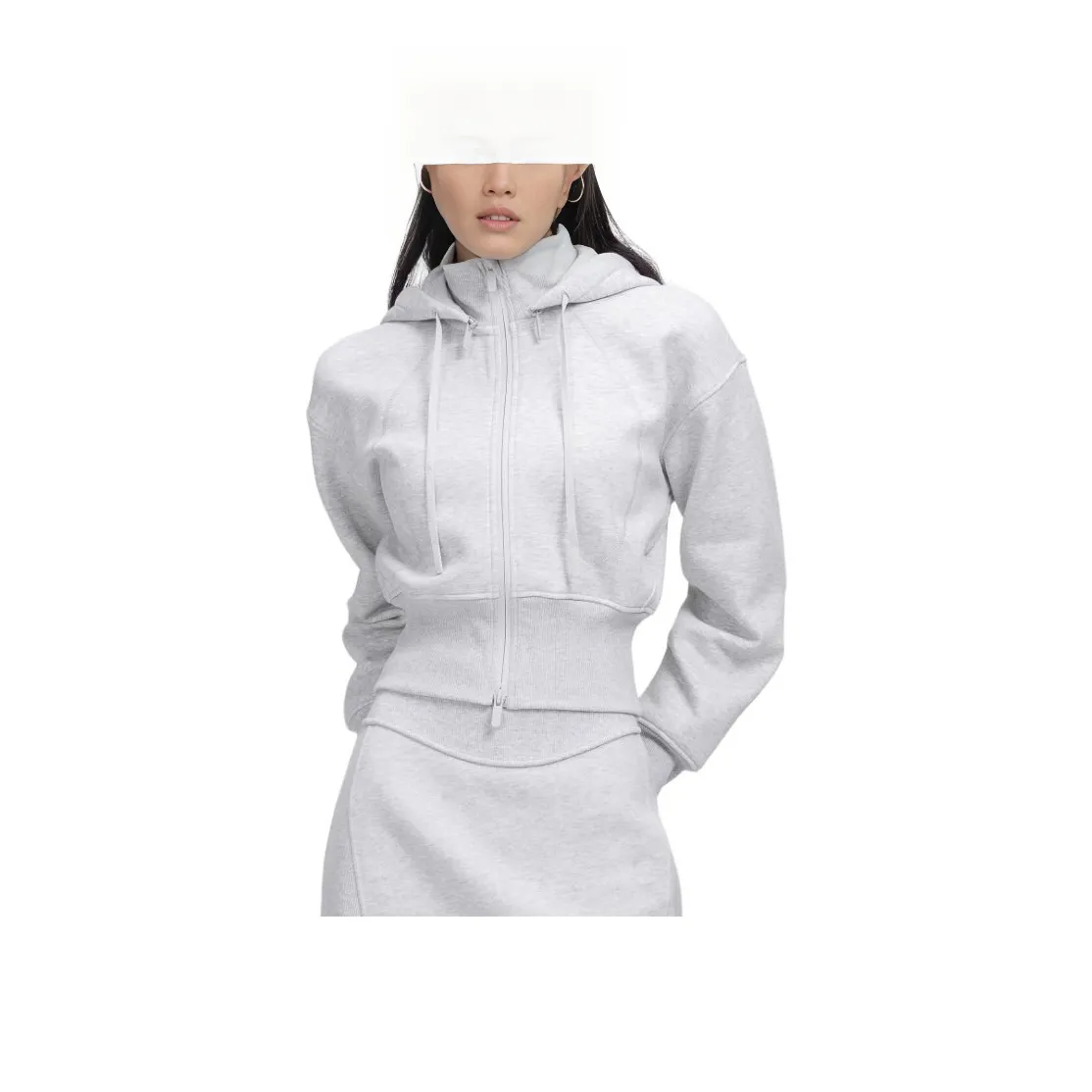 Lululemon Plush Fleece Jackets & Coats Women's Light Gray With A Hint Of Mixed Colors