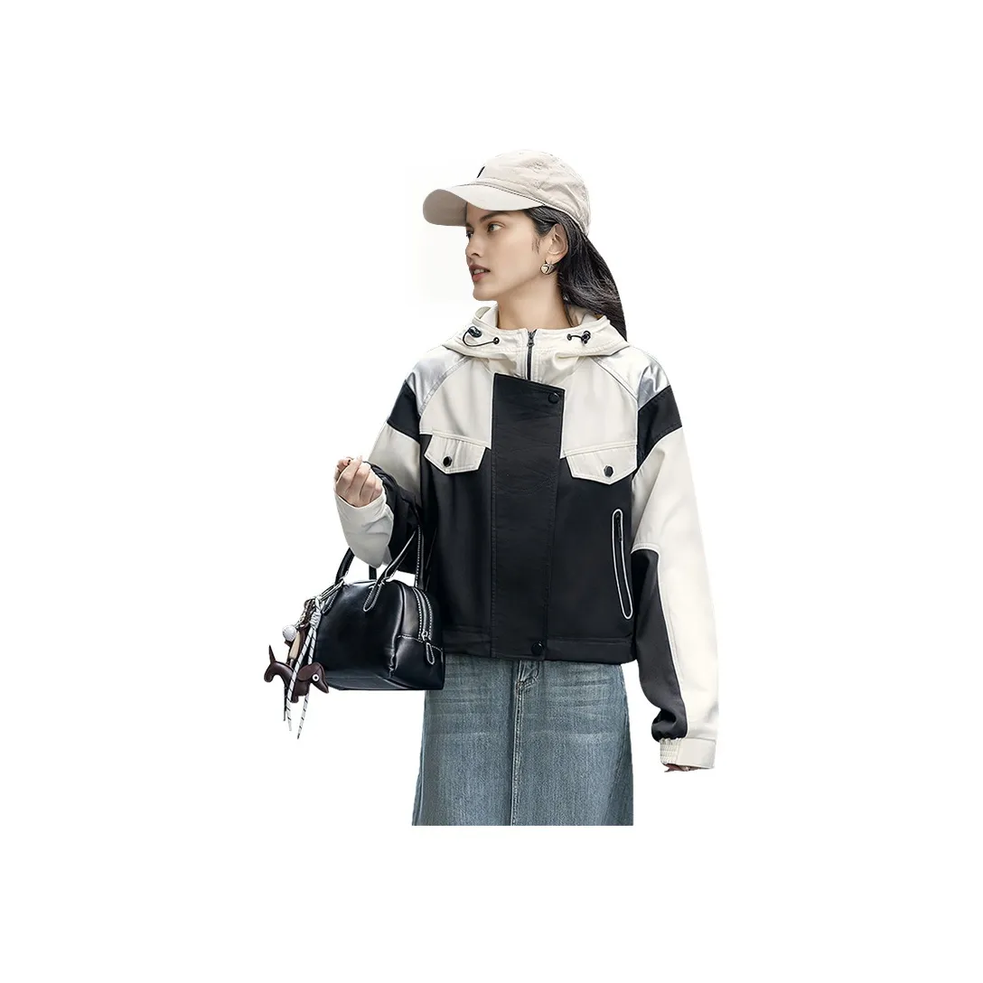Cypress House Jackets & Coats Women's Black White